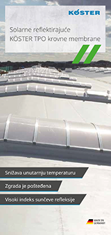 Solarne reflektirajuće KÖSTER TPO krovne membrane
